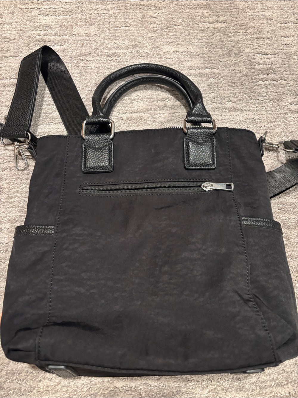 Martha steward Black Convertible Crossbody Tote Bag - Picture 4 of 7